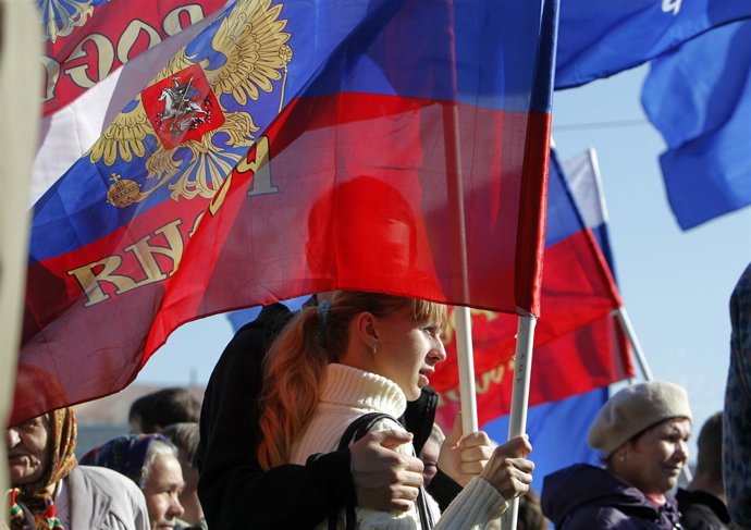 Manifestación en Rusia