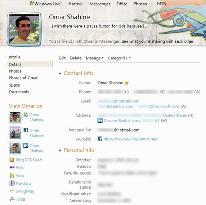 LinkedIn y Messenger