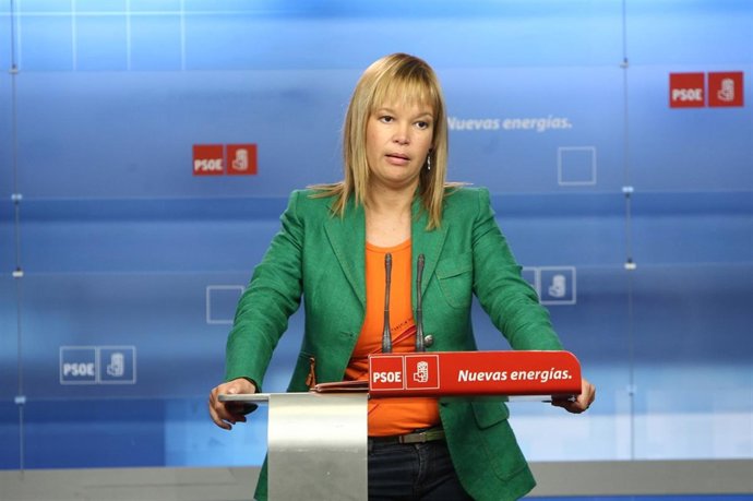 Primer plano de Leyre Pajín