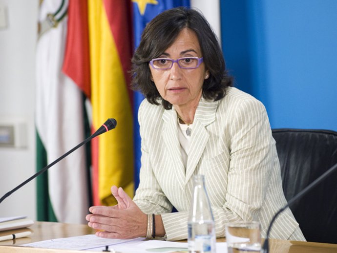 Rosa Aguilar, en rueda de prensa