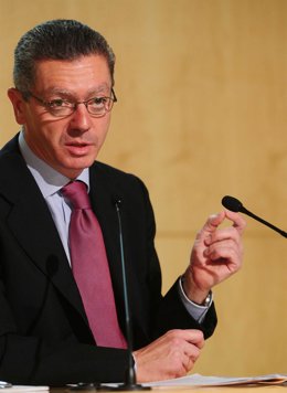 Gallardón, en la rueda de prensa