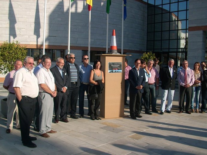 Inauguración del monumento.