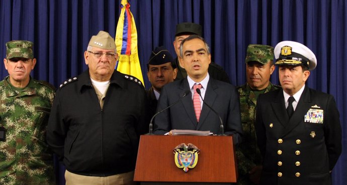 El ministro de Defensa colombiano, Rodrigo Rivera