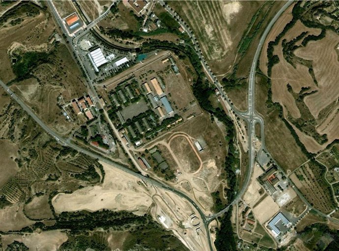 Zona del antiguo cuartel de Barbastro