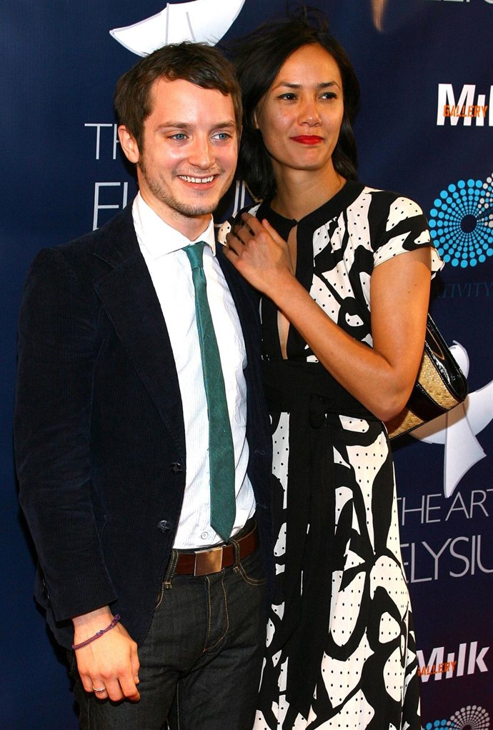 Elijah Wood and Pam Racine