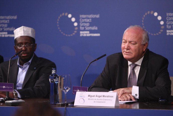 Ministro de Exteriores y Cooperación, Miguel Ángel Moratinos, con el presidente 