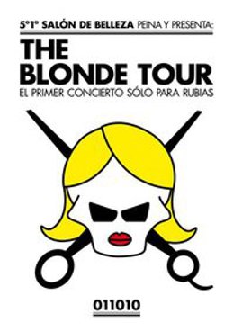 Cartel del 'Primer concierto sólo para rubias'