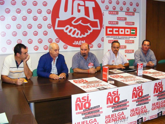 Nota De Prensa UGT Jaén Reunión UGT CCOO Con Organizaciones Agrarias Y Asamblea 