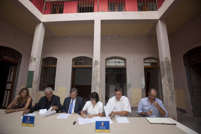 FIRMA INICIO OBRAS SEDE FUNDACION JUAN NEGRIN