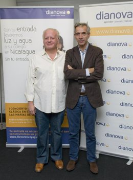 Juan Echanove e Imanol Arias durante la presentación del concierto