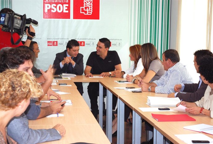 Rafael Velasco y Mario Jiménez, en Huelva