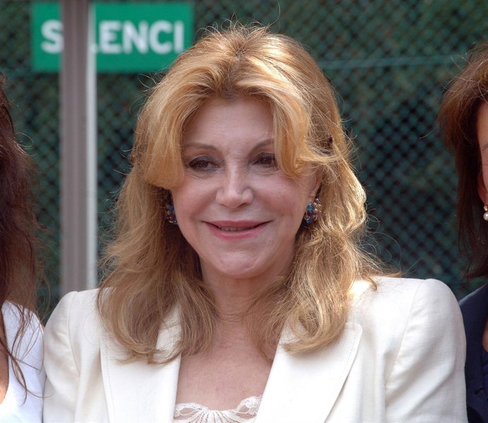 Tita Cervera en torneo Godo de tenis 