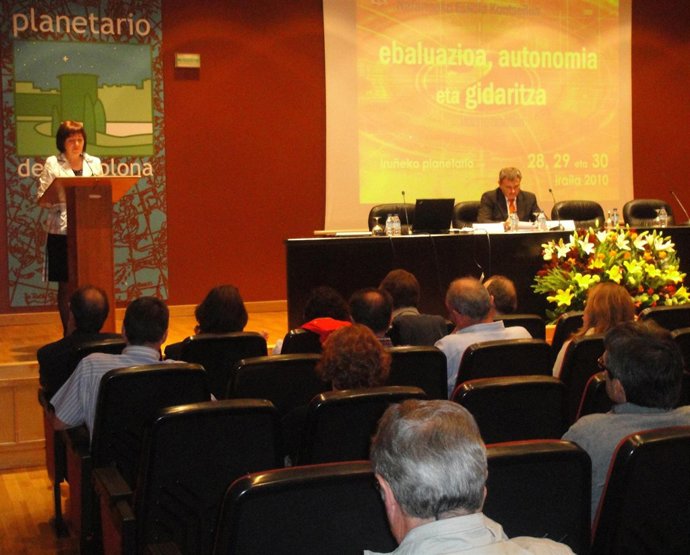 Una sesión de la jornada sobre 'Evuluación, autonomía y liderazgo en los centros