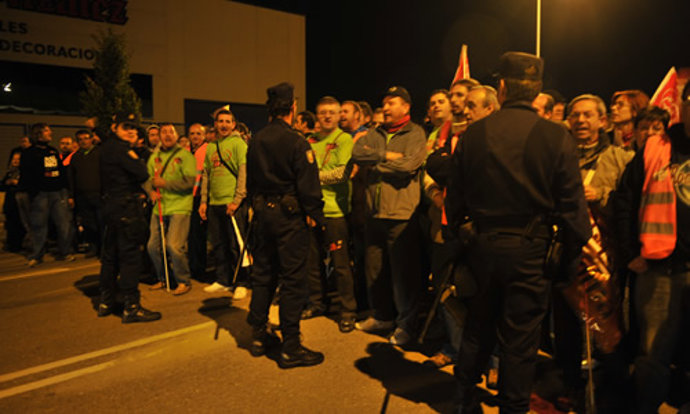 Un piquete en Valladolid