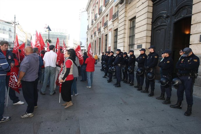 Cortes de la Gran Vía en Madrid