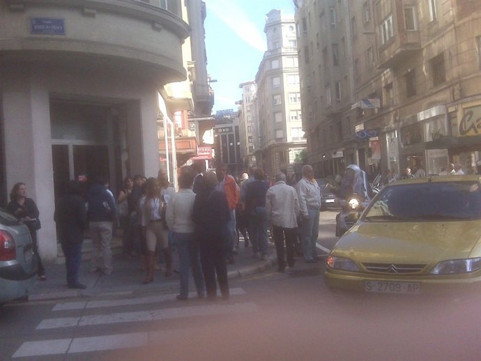 Huelga centro Santander