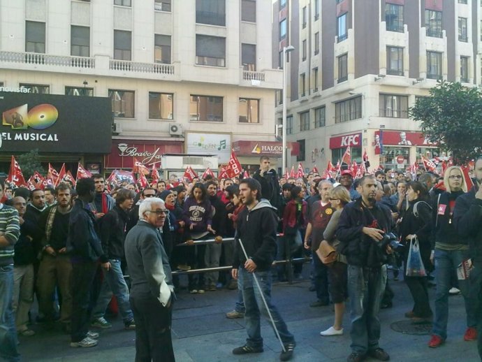 Manifestación de Gran Via