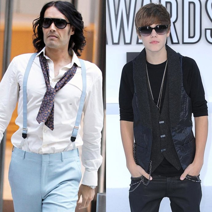 Russel Brand y Justin Bieber