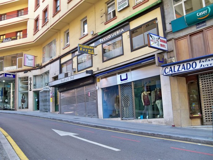 Comercios cerrados de Santander