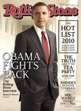 El presidente Barack Obama en la portada de la Rolling Stone