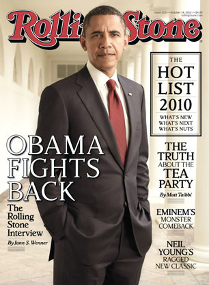 El presidente Barack Obama en la portada de la Rolling Stone