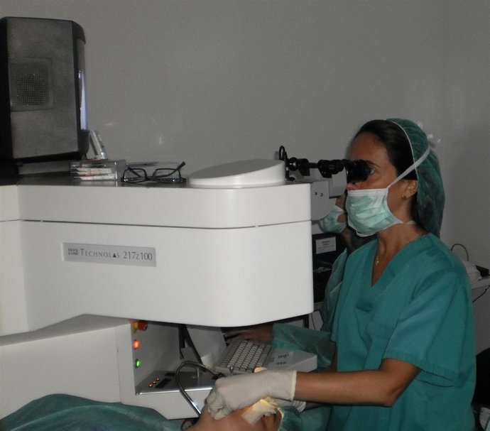 Tratamiento para la vista cansada.