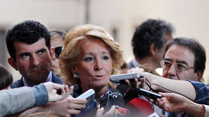 presidenta de la Comunidad y del PP de Madrid, Esperanza Aguirre