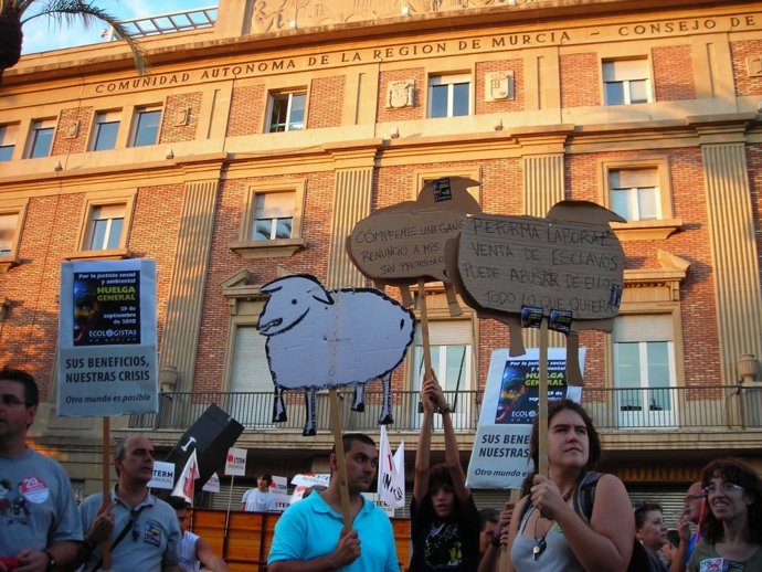 Ecologistas en la manifestación