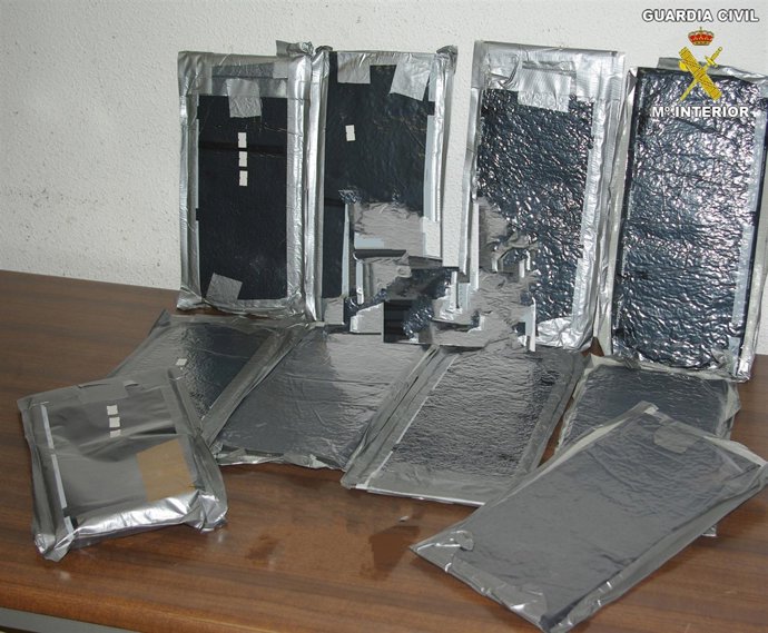 Cocaína intervenida en el Aeropuerto de El Altet