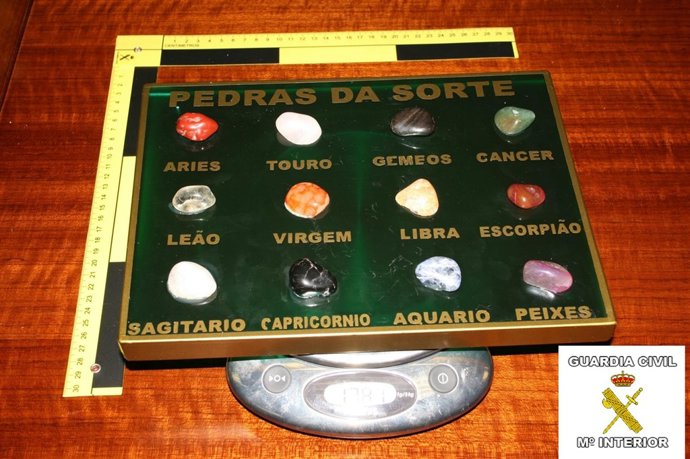 Marco en el que se ocultaba la droga.