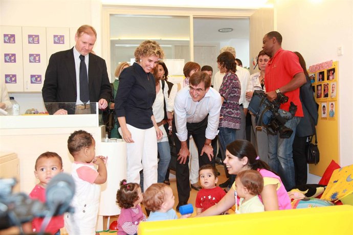 Socias, Calvo y Antich, durante la inaguración.