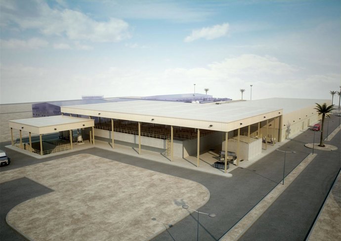 Infografía de la desaladora que Ferrovial construirá en Ajman