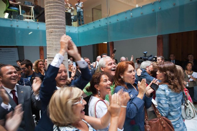 Celebración de la preselección de Las Palmas de Gran Canaria para Capital Cultur