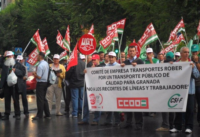 Manifestación en Granada de Rober