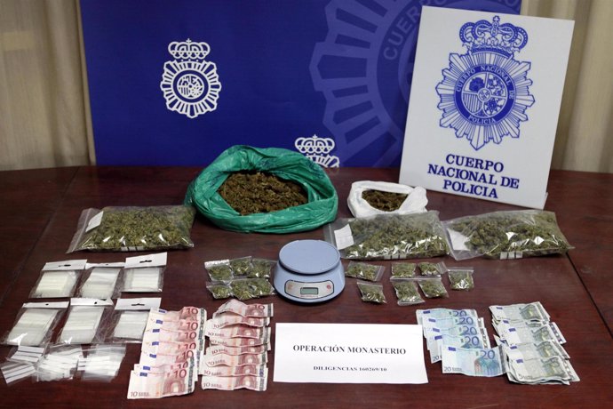 Droga incautada por la Policía en Zaragoza