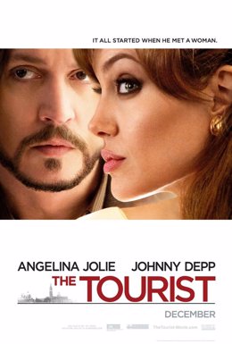 por Johnny Depp y Angelina Jolie en The Tourist