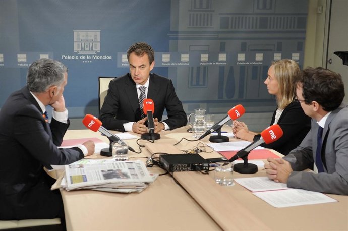 Entrevista de RNE a Zapatero  en Moncloa