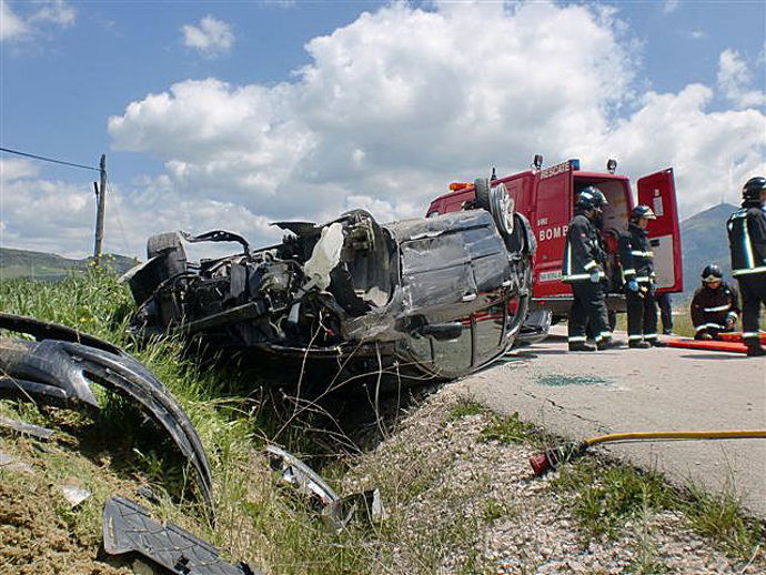 Accidente de tráfico en Navarra.