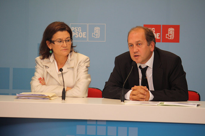 Rueda de prensa de Xaquín Fernández Leiceaga y Margarita Pérez Herráiz