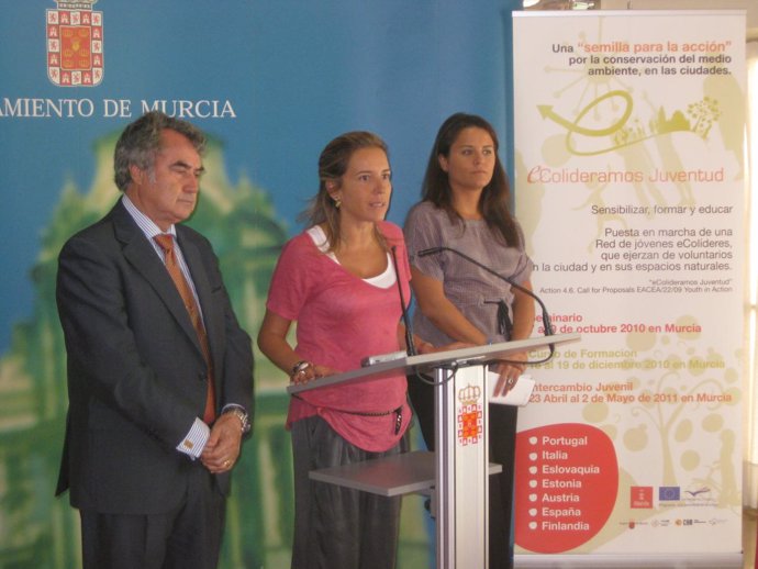 Martínez-Cachá, Dolores Sánchez y Ángel Martínez en la presentación de Ecolídere