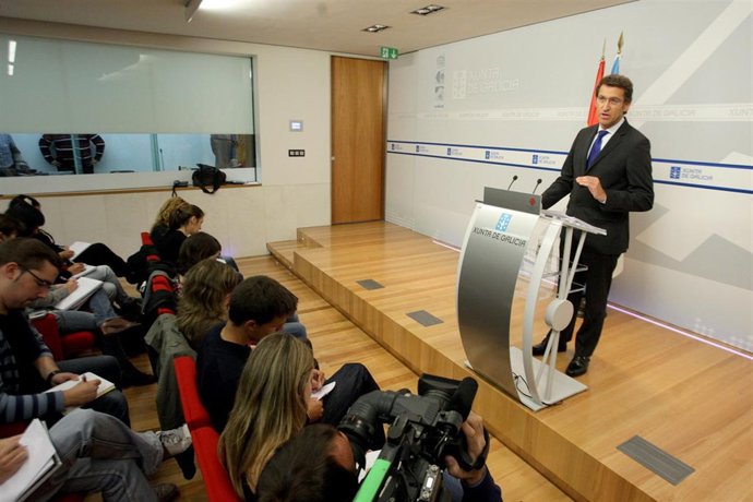 O PRESIDENTE COMPARECE NA ROLDA DE PRENSA POSTERIOR AO CONSELLO Da XUNTA 