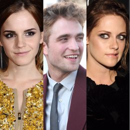 Emma Watson, Robert Pattinson y Kristen Stewart
