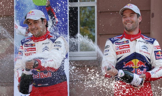 Loeb y Elena celebran su triunfo