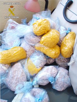 Pastillas requisadas por la Guardia Civil