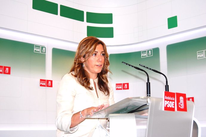 secretaria de Organización del PSOE de Andalucía, Susana Díaz