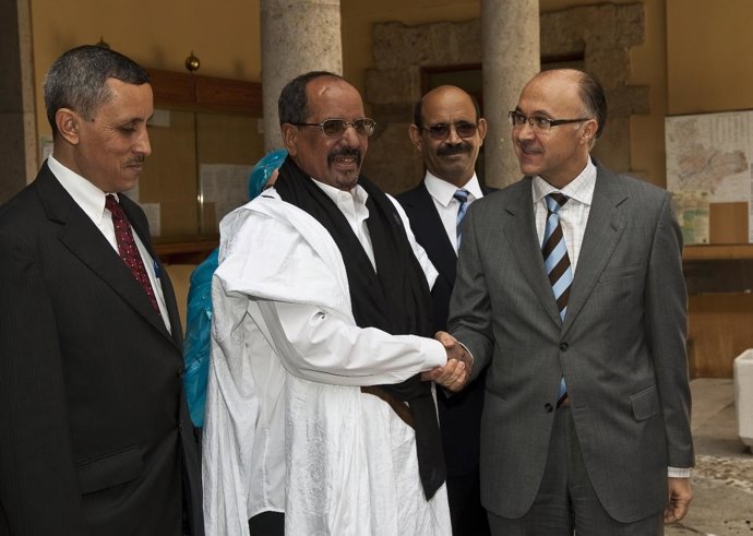 El presidente de la Diputación de Valladolid, Ramiro Ruiz Medrano, recibe al pre