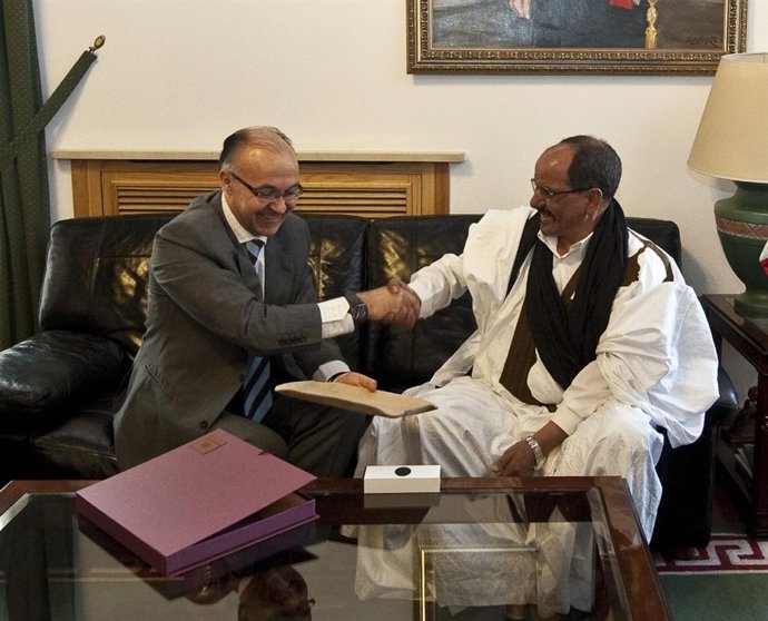 El presidente de la Diputación de Valladolid, Ramiro Ruiz Medrano, recibe al pre