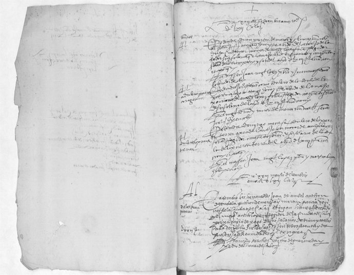 Uno de los documentos digitalizados en Calatayud