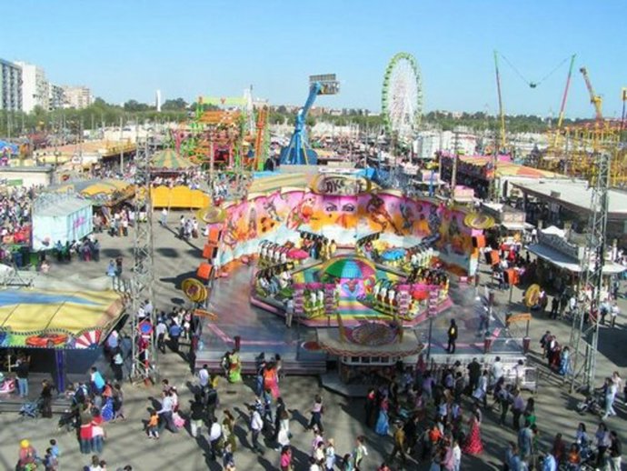 Atracciones en un recinto ferial