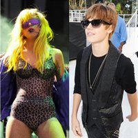 Lady Gaga y Justin Bieber, rivales por los mil millones de visitas